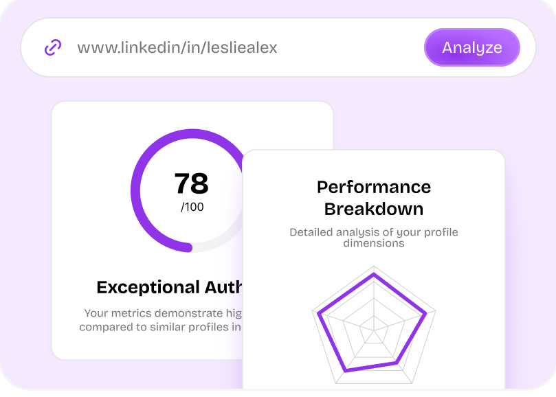 LinkedIn Analyzer preview